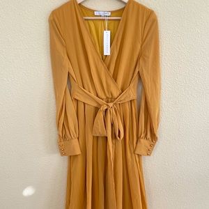 Baltic Børn - Lydia Long Sleeve Maxi Dress MUSTARD